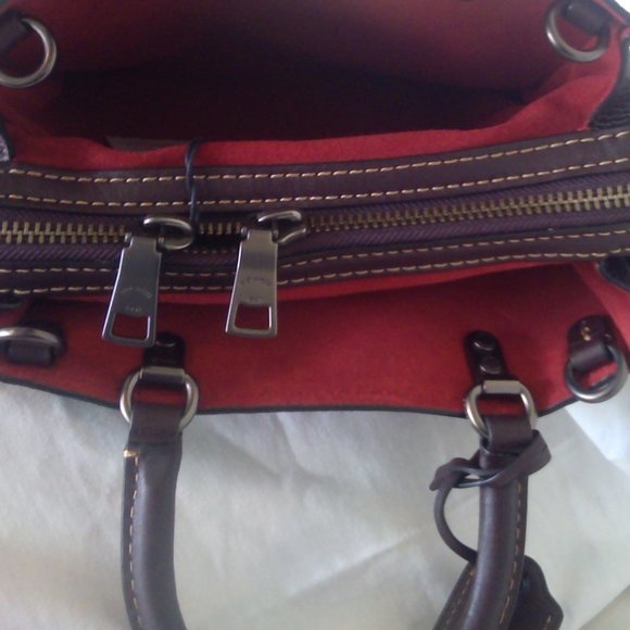 Coach Dark Purple Satchel - Picture 7 of 12